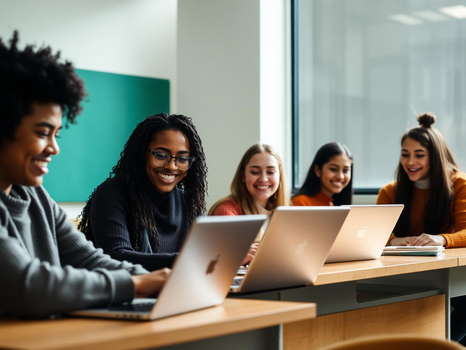 Students learning together on Loop Academy